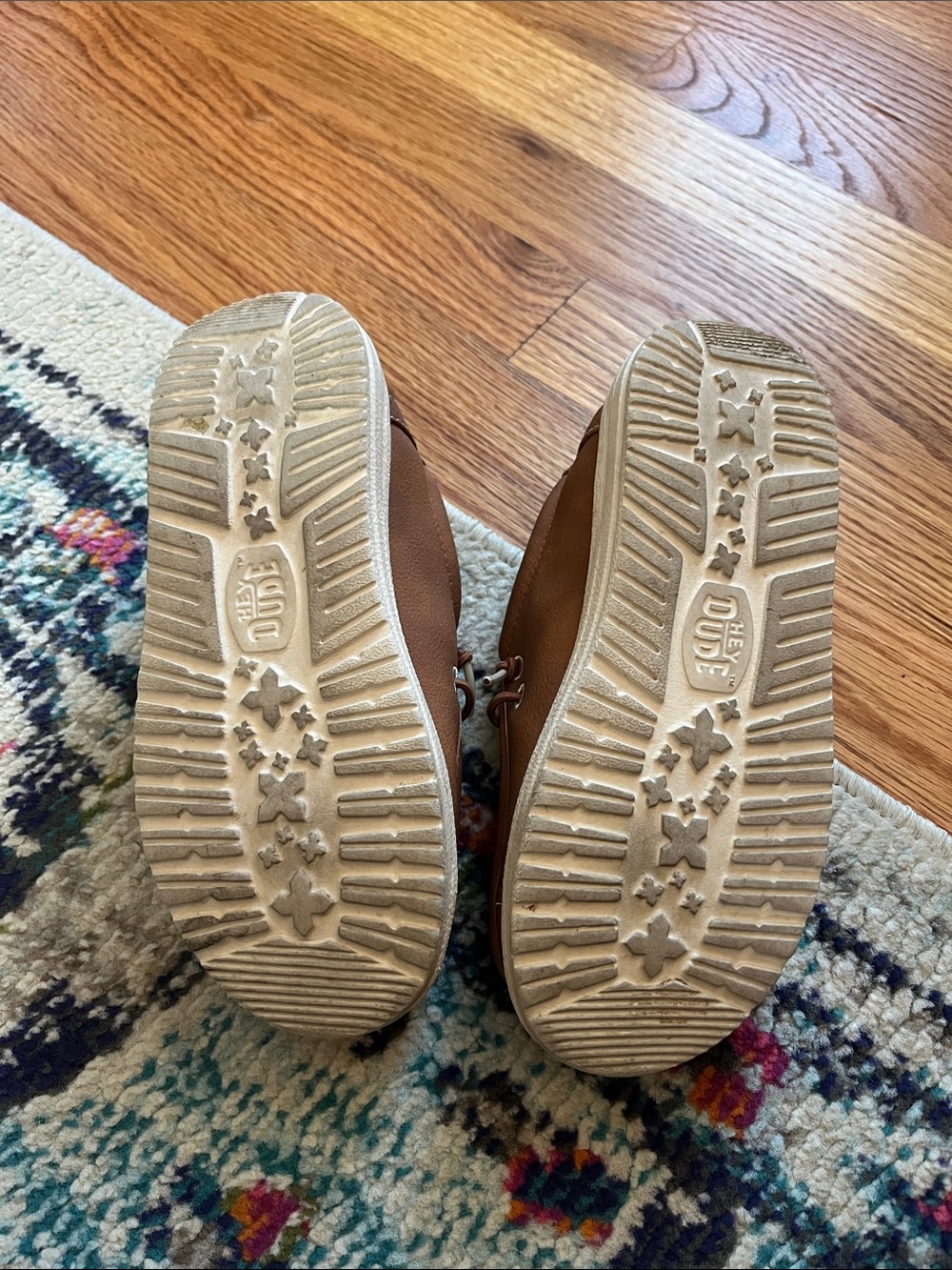 Hey Dude Slip-Ons | Brown Leather - Picture 3 of 3